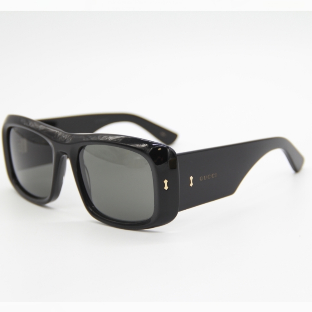 NEW GUCCI BLACK UNISEX SUNGLASSES  GG1080S 001 GUCCI OVERSIZED EYEWEAR - Picture 4 of 12